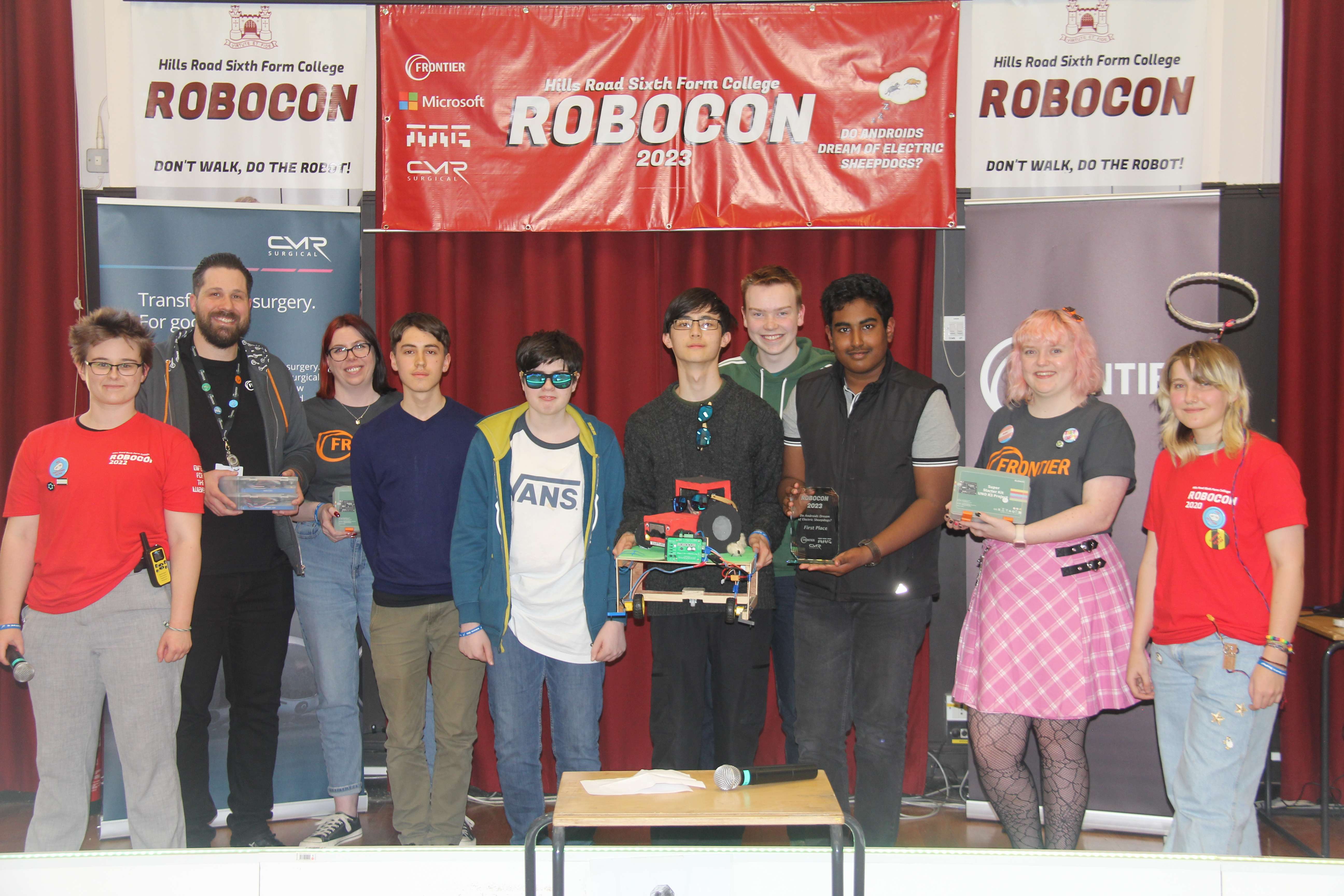 Photo of BOT accepting prize