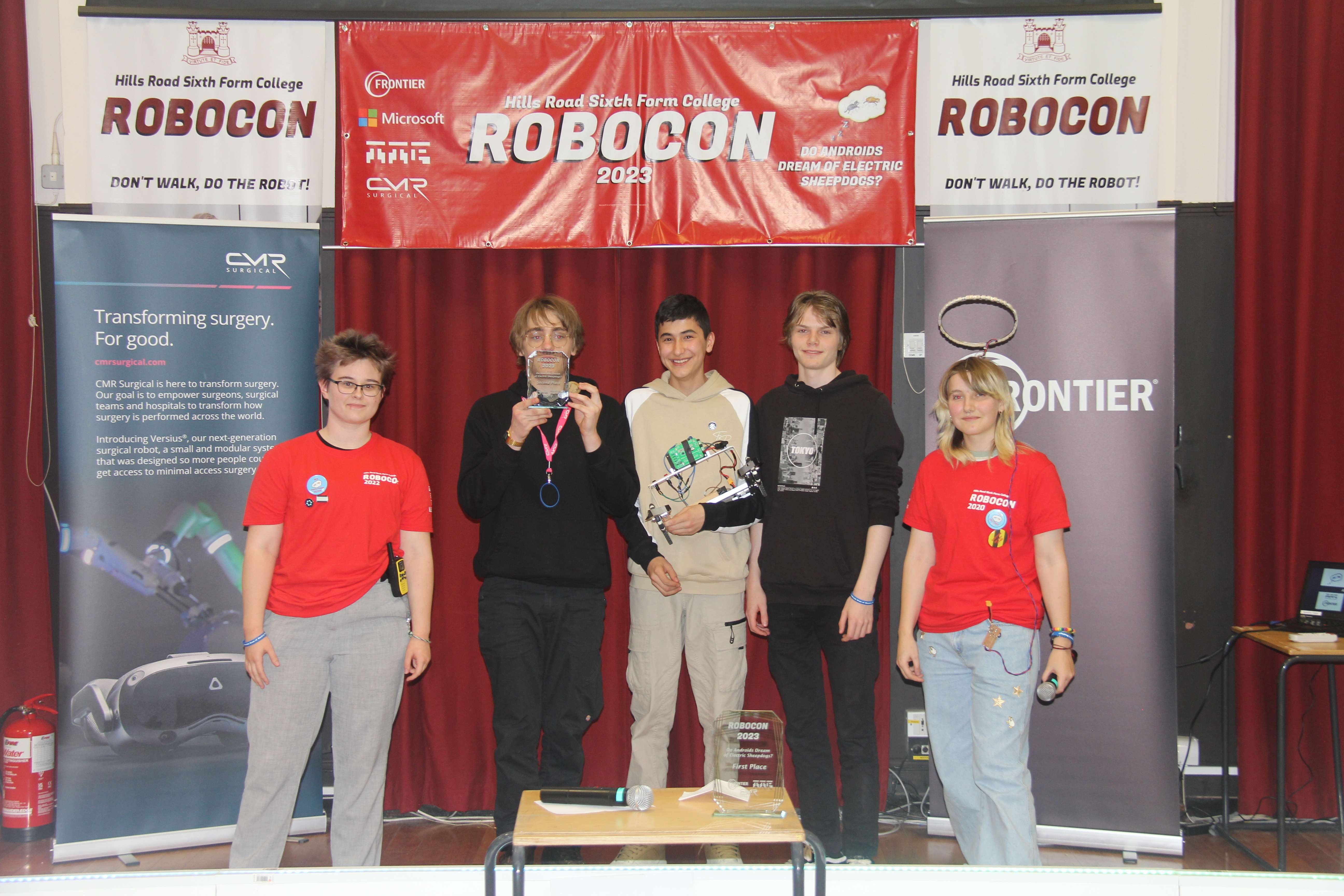 Photo of TRU3 accepting prize